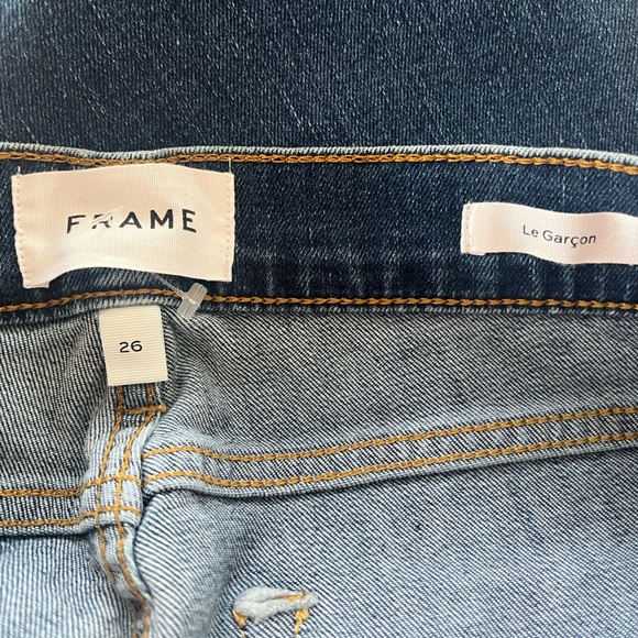 Frame Denim - Le Garçon Boyfriend Jeans - Size 26 - Distressed - Eaton - Picture 11 of 16